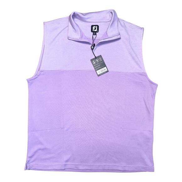 FootJoy Other - FootJoy Lavender Purple Wicking  Golf Performance 1/4 Zip Vest Top Mens L